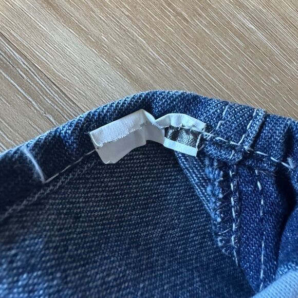 Carhartt Denim Carpenter Dark Blue Jean Overalls Size 34 Workwear Utility Trades - Picture 8 of 11